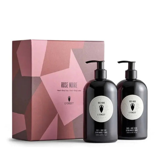 Rose Noire Hand and Body Soap + Lotion Gift Set Box