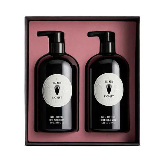Rose Noire Hand and Body Soap + Lotion Gift Set Box